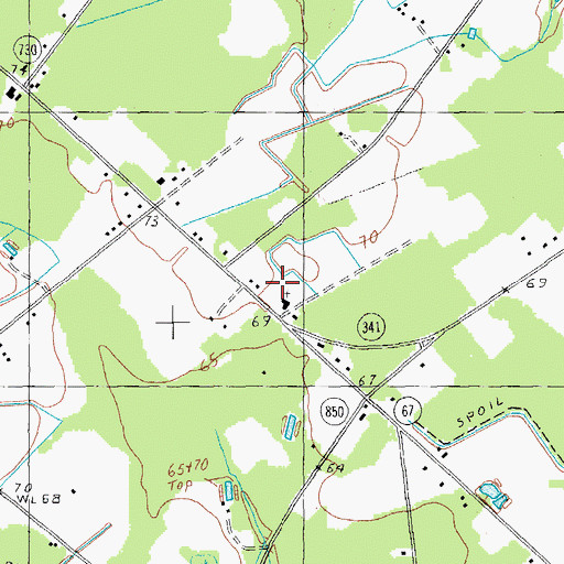 Topographic Map of Paran Church, SC