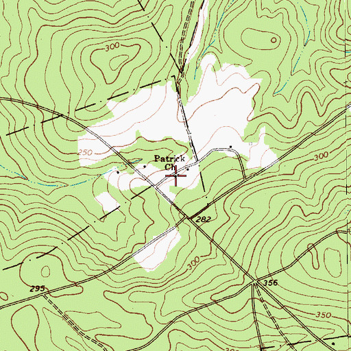 Topographic Map of Patrick Church, SC