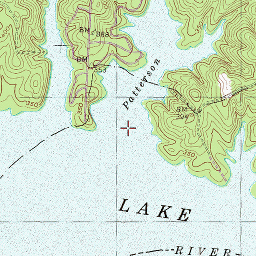 Topographic Map of Patterson Creek, SC