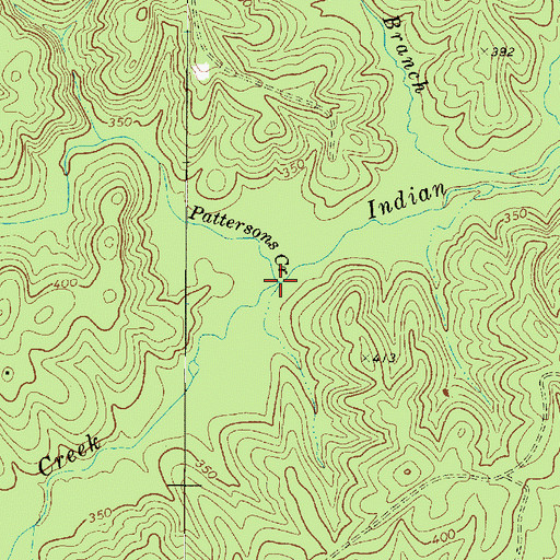 Topographic Map of Pattersons Creek, SC