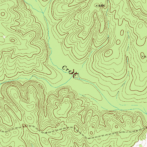 Topographic Map of Peges Creek, SC