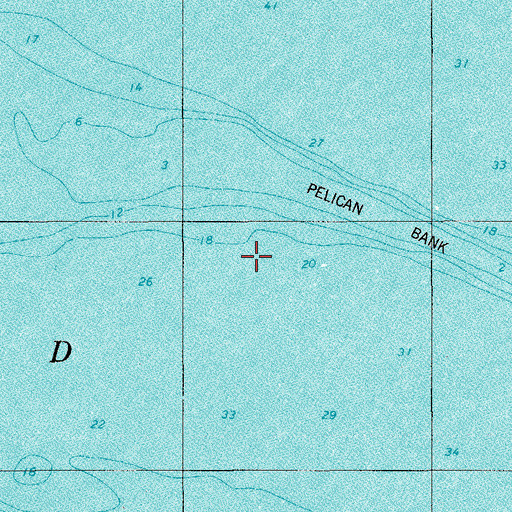 Topographic Map of Pelican Bank, SC