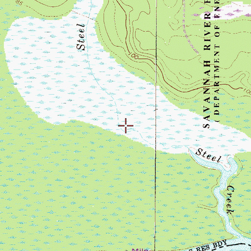 Topographic Map of Pen Branch, SC