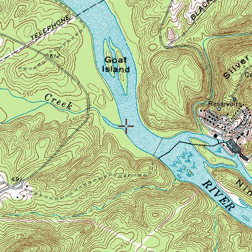 Topographic Map of Peoples Creek, SC