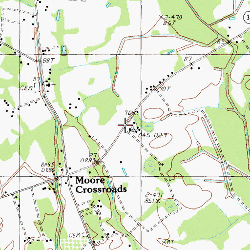 Topographic Map of Pergamus Church, SC
