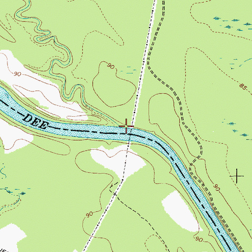Topographic Map of Phils Creek, SC