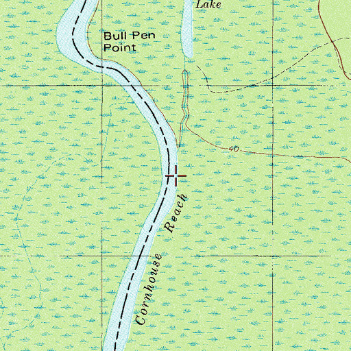 Topographic Map of Pike Creek, SC