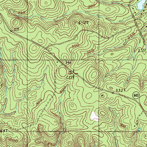 Topographic Map of Pilgrim Church, SC