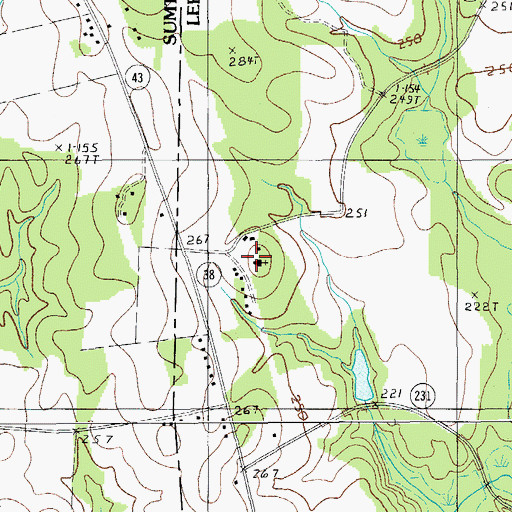 Topographic Map of Pine Grove Church, SC