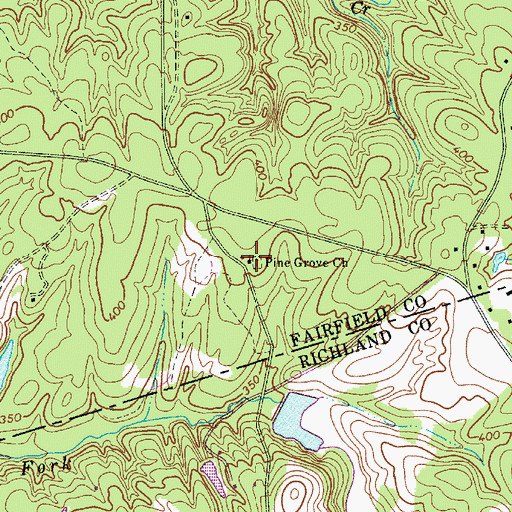 Topographic Map of Pine Grove Church, SC