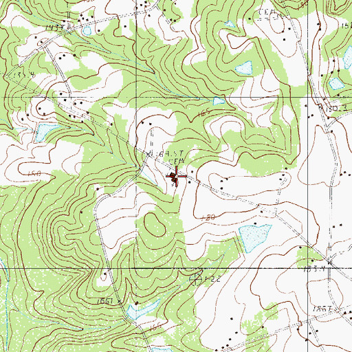 Topographic Map of Pleasant Hill Church, SC