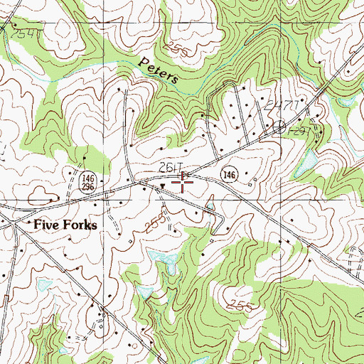 Topographic Map of Pliney School (historical), SC