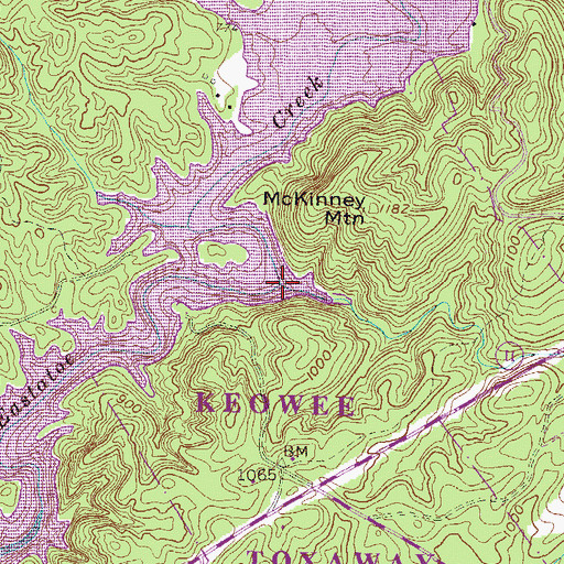Topographic Map of Poe Creek, SC