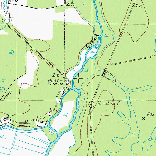 Topographic Map of Price Bridge, SC