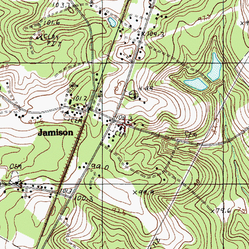 Topographic Map of Prospect Church, SC