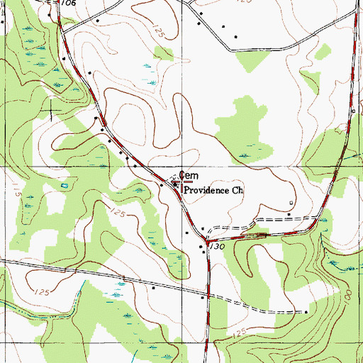 Topographic Map of Providence Church, SC