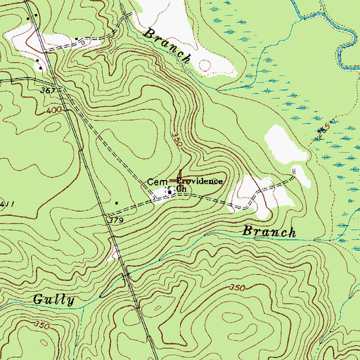 Topographic Map of Providence Church, SC