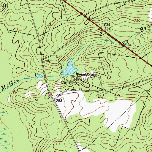 Topographic Map of Providence Church, SC