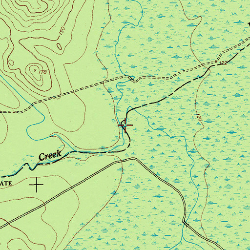 Topographic Map of Raglins Creek, SC