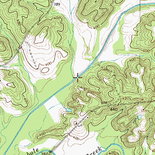 Topographic Map of Rainey Branch, SC