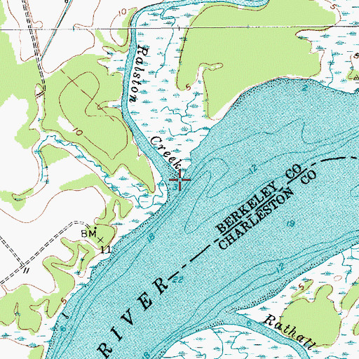 Topographic Map of Ralston Creek, SC