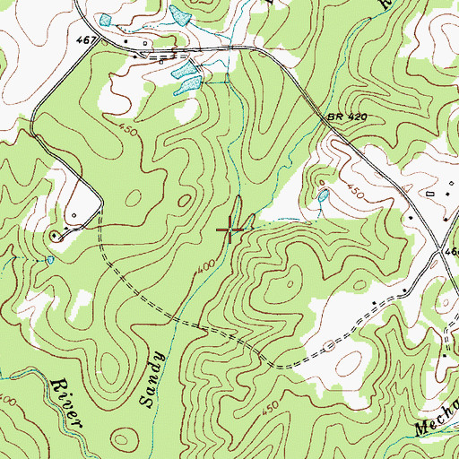 Topographic Map of Reeder Branch, SC