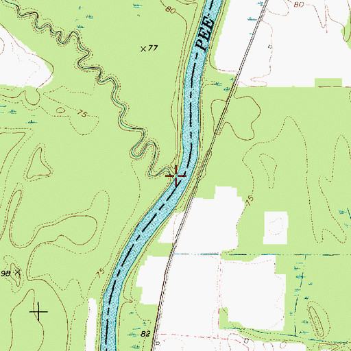 Topographic Map of Reedys Branch, SC