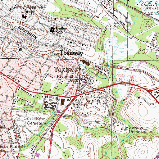 Topographic Map of Riverside Baptist Church, SC