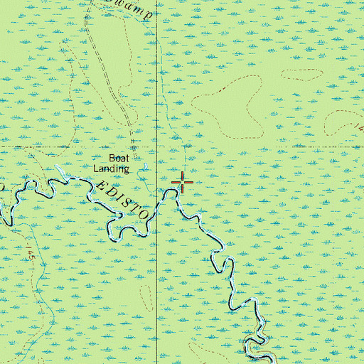 Topographic Map of Roberts Swamp, SC