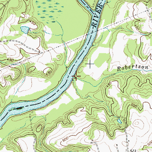 Topographic Map of Robertson Branch, SC