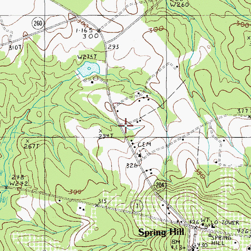 Topographic Map of Rock Hill Church, SC