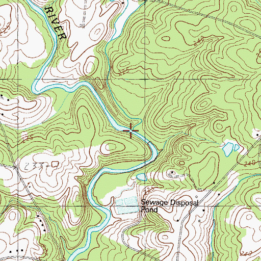 Topographic Map of Rocky Creek, SC