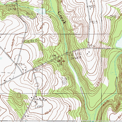 Topographic Map of Rocky Swamp Church, SC