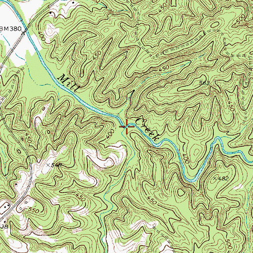 Topographic Map of Rodens Creek, SC