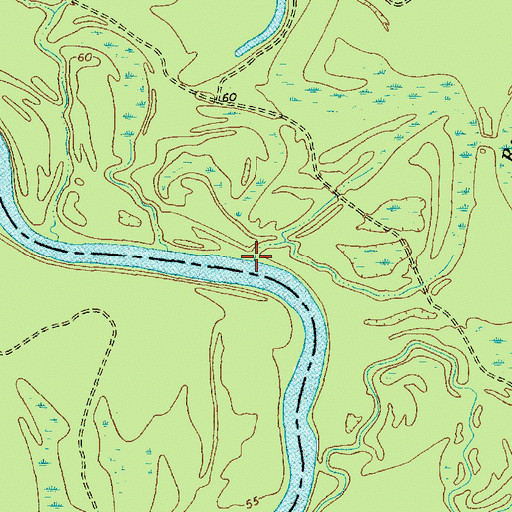 Topographic Map of Rogers Creek, SC