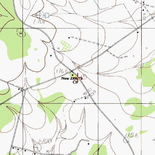 Topographic Map of Rosenwald School (historical), SC