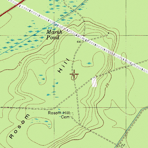 Topographic Map of Rosom Hill, SC