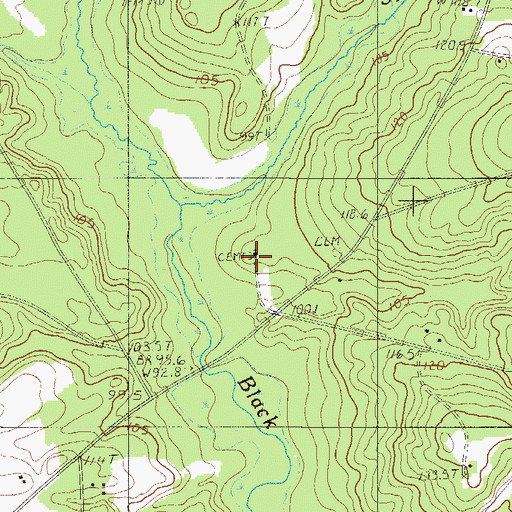 Topographic Map of Saint Johns Lutheran Church, SC