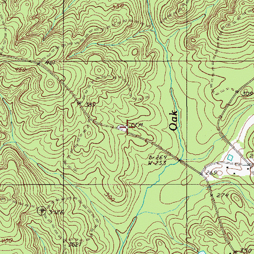 Topographic Map of Saint Johns Church, SC