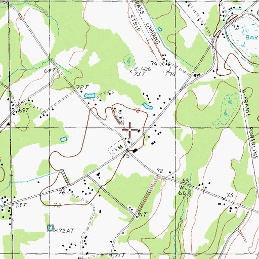 Topographic Map of Saint Luke Church, SC