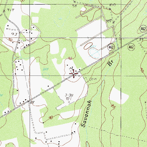 Topographic Map of Saint Mariah Church, SC