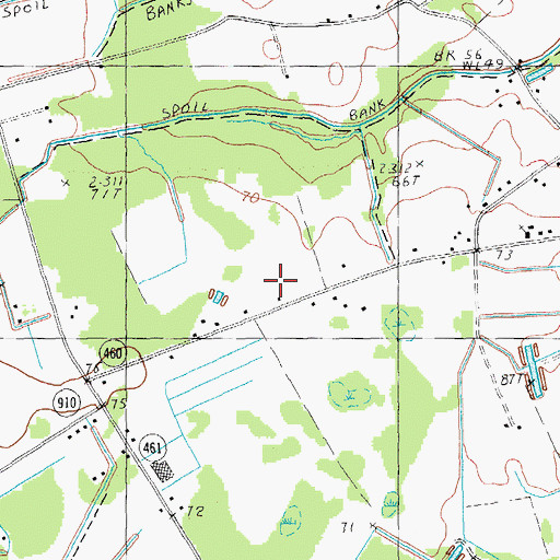 Topographic Map of Saint Mark Church, SC