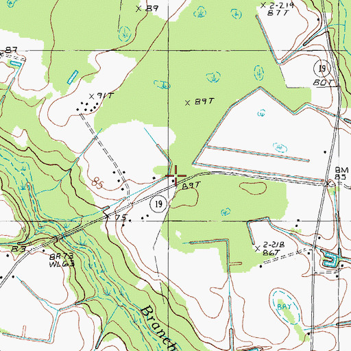 Topographic Map of Saint Mark School (historical), SC