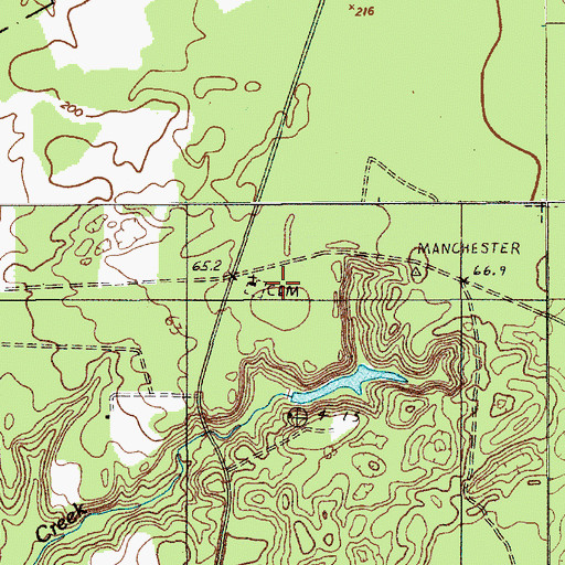 Topographic Map of Saint Marks Church, SC