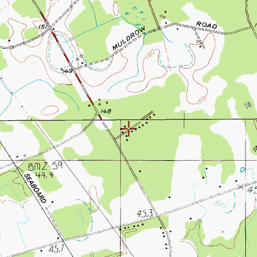 Topographic Map of Saint Marks Church, SC