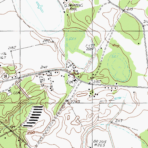 Topographic Map of Saint Marks Church, SC