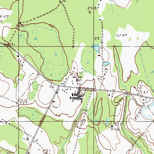Topographic Map of Saint Marks School (historical), SC