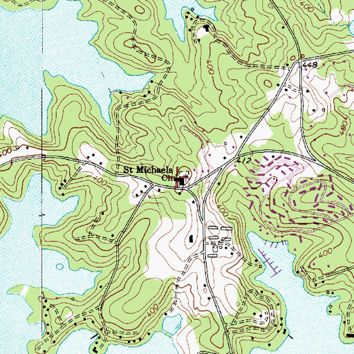 Topographic Map of Saint Michaels Lutheran Church, SC