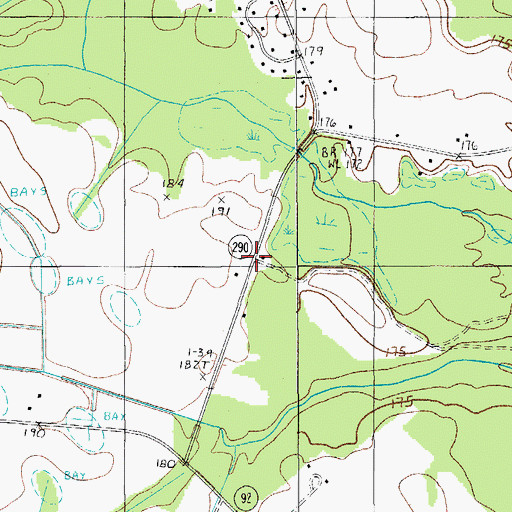 Topographic Map of Saint Phillips Church (historical), SC