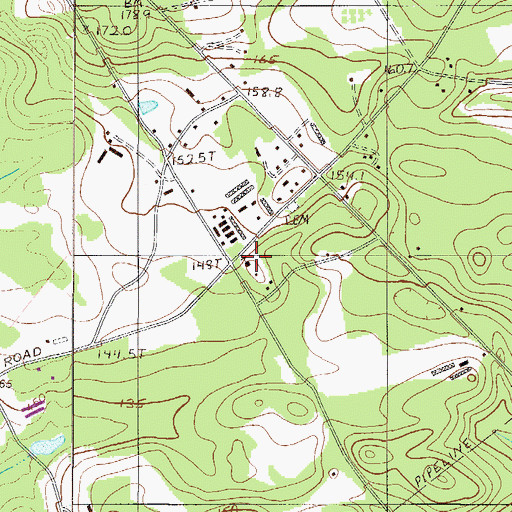 Topographic Map of Samaria Church, SC